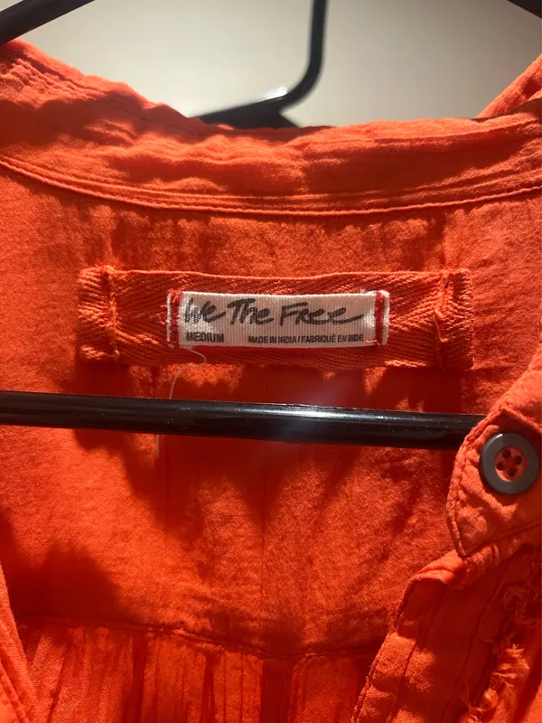 We The Free People Free orange blouse - Image 4