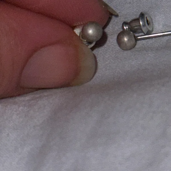 Silver Stud Earrings - Image 4