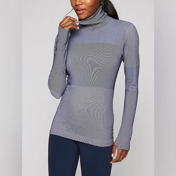Athleta FLURRY BASE LAYER TURTLENECK Charcoal Grey Small - Image 9