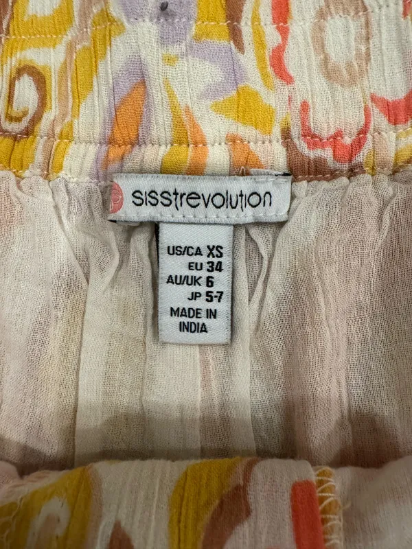 Sisstrevolution Retro Shorts Yellow Size XS - Image 2