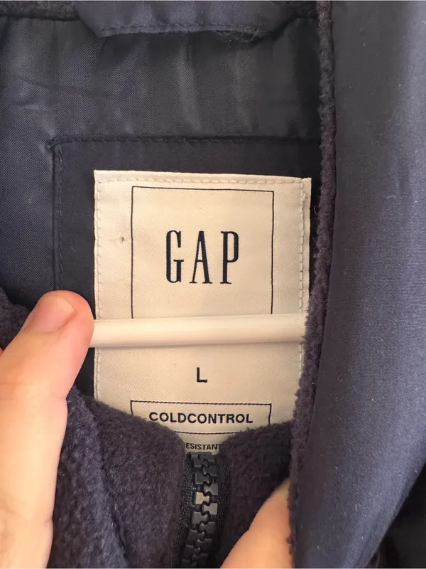 GAP Quilted Packable Vest - Navy Blue - Image 2