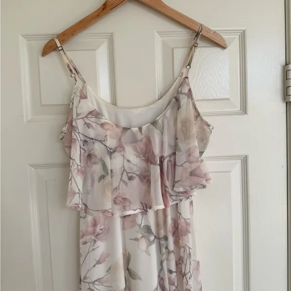 Show Me Your Mumu Caitlin Ruffle‎ Maxi Dress Floral Wedding formal XS - Image 6