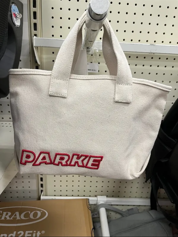NWT Parke x Target Mini Canvas Tote Bag Natural - Image 4