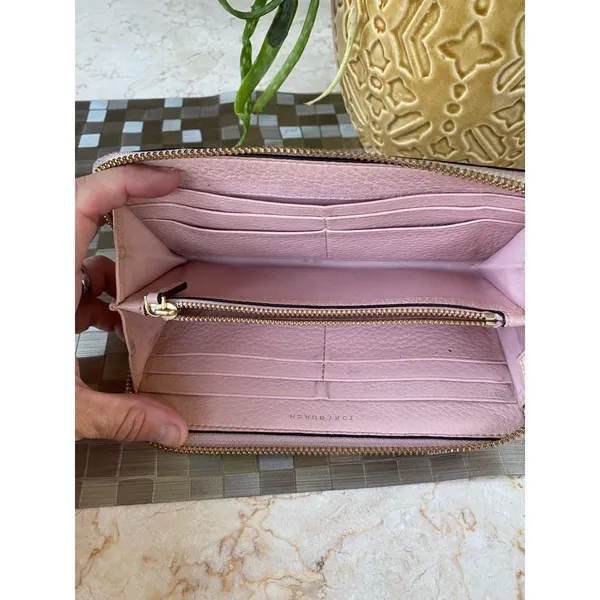 Tory Burch McGraw baby pink long zip wallet - Image 8