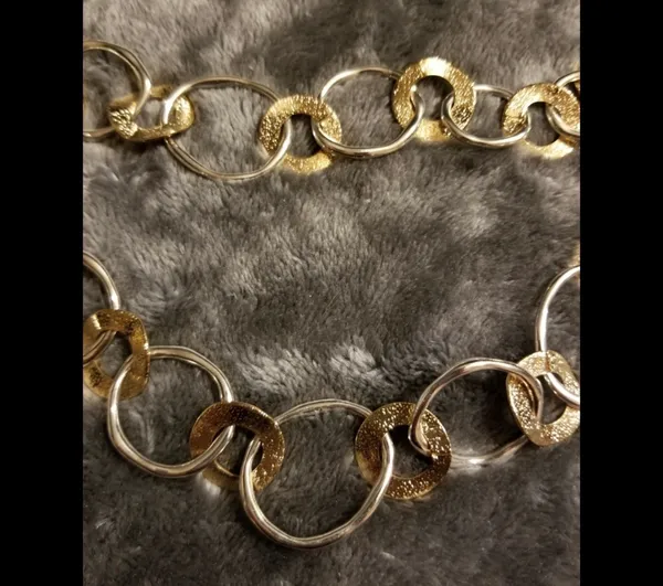 SHB Two Toned Necklace Gold - Image 2