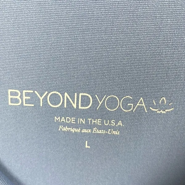 Beyond Yoga Alloy Ombre High Waisted Midi Legging Size Large Serene Blue Sparkle - Image 6
