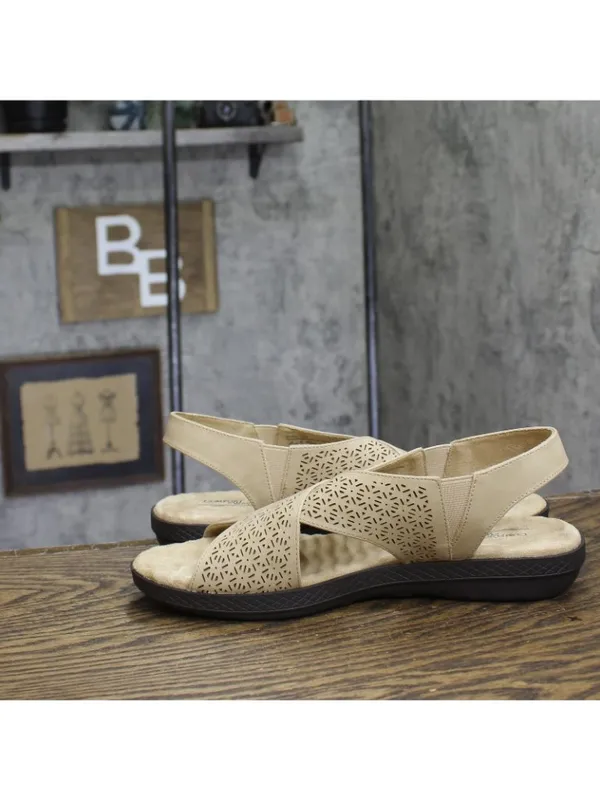 NWT Easy Street Claudia Slingback Sandals Comfort Wave CLAUD Sand Brown 11M - Image 8