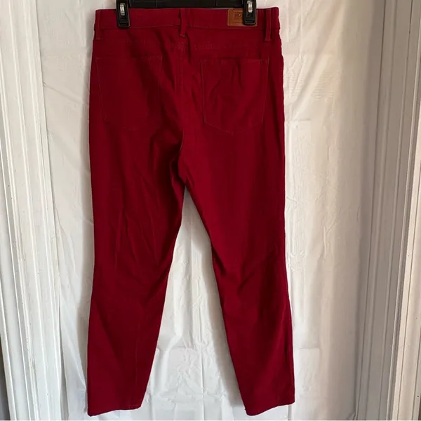 Tommy Hilfiger Red‎ Tribeca Skinny Crop Denim Pants Womens Size 10 Casual Preppy - Image 2