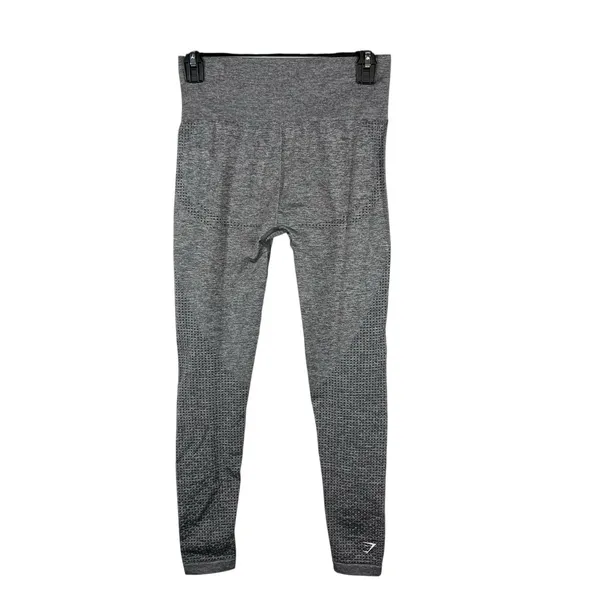 Gymshark‎ Leggings Womens XS Grey Marl Vital Rise Seamless Stretch High Waisted - Image 2