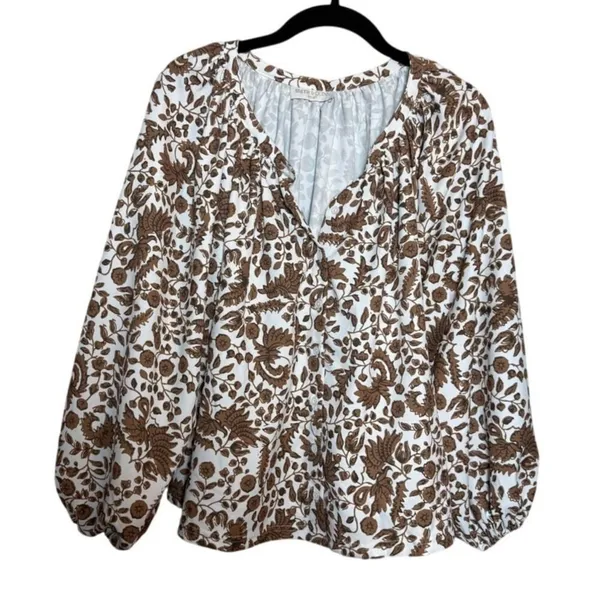Smith & Quinn Dirty Dancing Balloon Sleeve Blouse Women’s Size S - Image 2