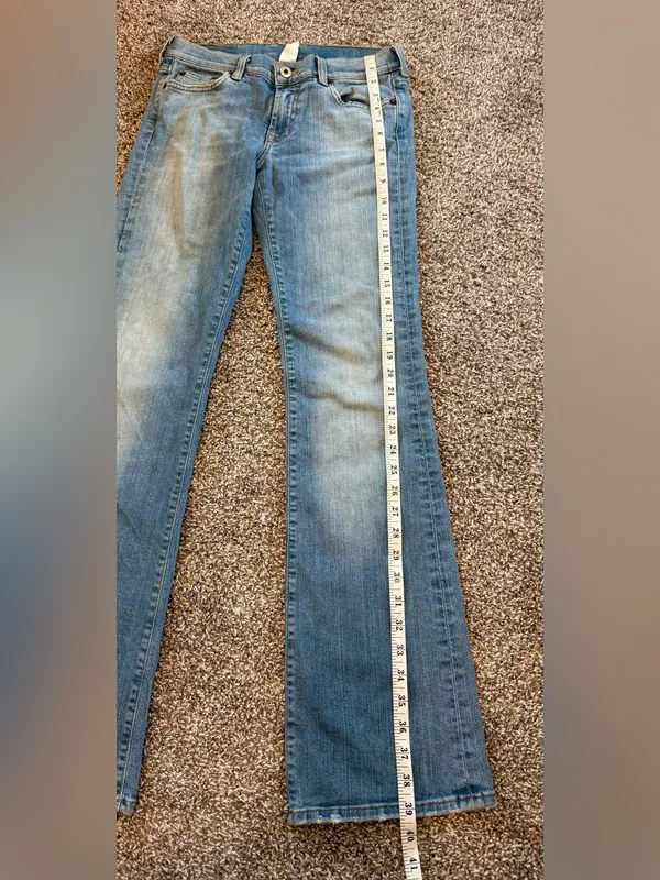 Lucky Brand Sundown Bootcut Denim Jeans Women 6/28 Blue Light Wash Casual Y2K - Image 2