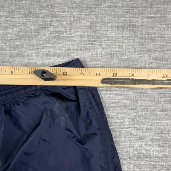 Lauren Ralph Lauren Pants Womens M Petite Blue Nylon Track Elastic Waist Pockets - Image 7