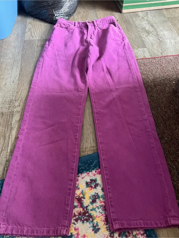 Bdg cowboy jean Women’s High-Rise Straight Leg Jeans — Fuchsia - Image 5