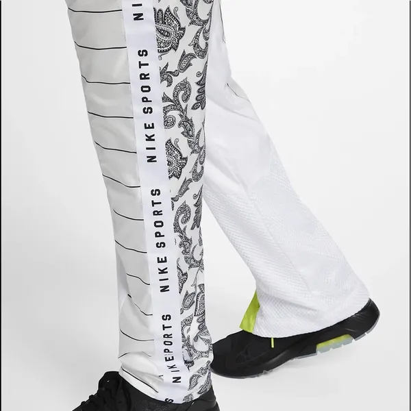 Nike Women's Woven Track Trousers Sweats Pants Joggers White/Black Size XS New - Image 5