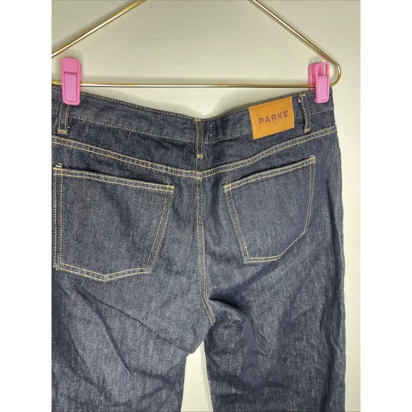 Parke Low Rise Baggy Jean in Dark Wash Blue Sz 29 - Image 7