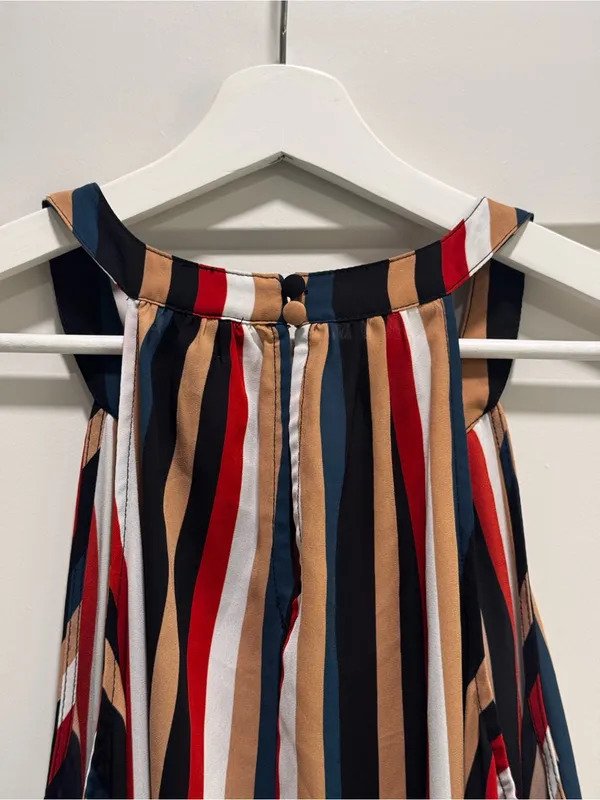 Torrid Stipe Sleeveless Blouse - Image 4