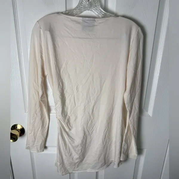 Reformation Margot Asymmetric Knit Top in Fior Di Latte M - Image 5