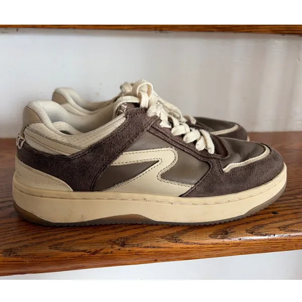Rag & Bone‎ Retro Runner Brown Suede Leather Sneakers 37.5 Ortholite - Image 5