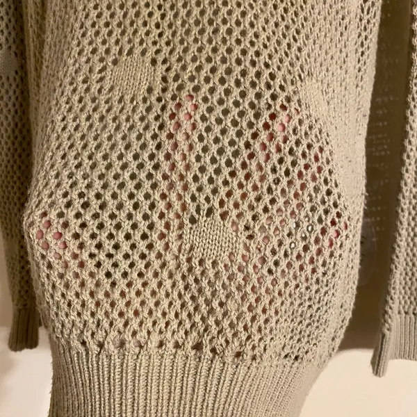Tan Crew Neck Sweater with Relaxed Fit - Image 2