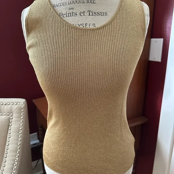 Ralph Lauren Gold Cardigan Sweater Timeless Knit Design - Image 2