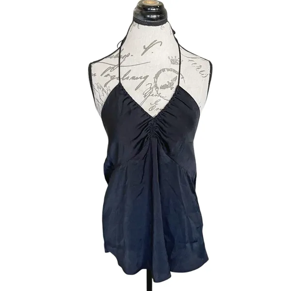 Banana Republic Womens Blouse Small Halter Babydoll Retro Y2K Coquette Fairycore - Image 2
