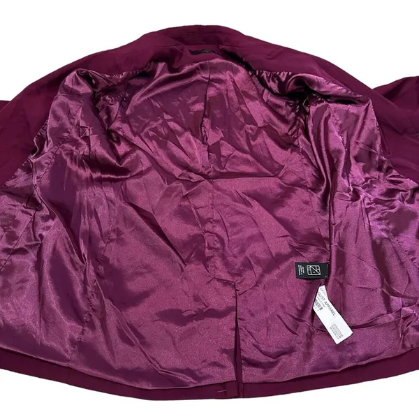RTR‎ Endless Rose Purple Pink Single Breasted Long Sleeve Blazer Sz M - Image 7