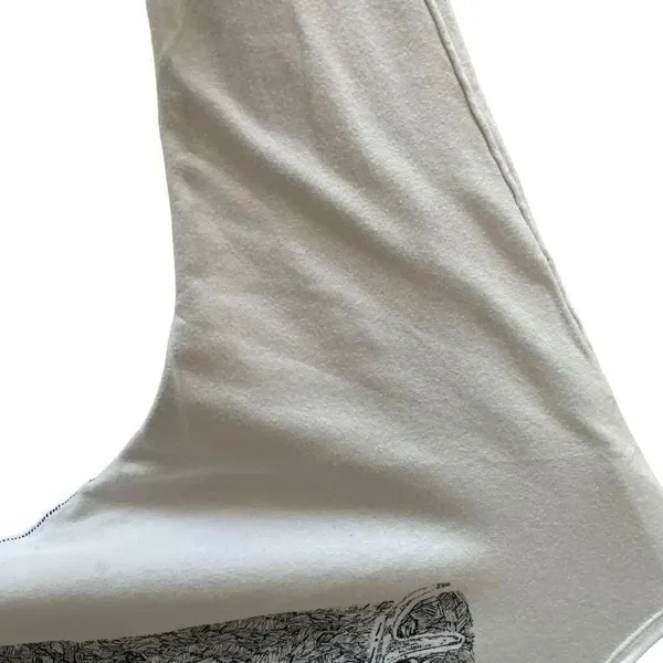 Free People White ¾ Long Sleeves Deer Graphic Bohemian Soft Cotton SZ SP # 1767 - Image 12