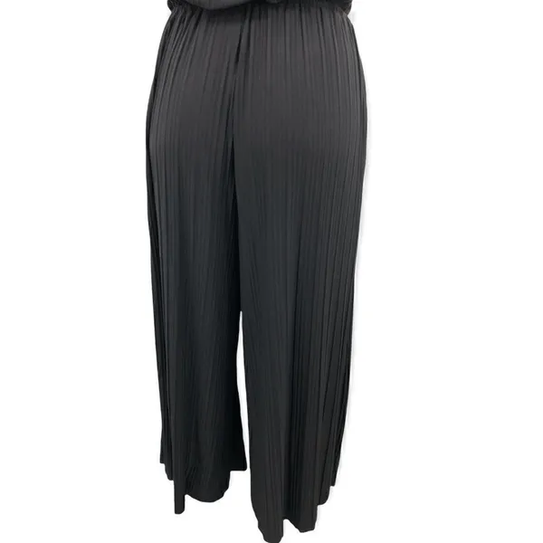 Black spaghetti strap drawstring jumpsuit Black Size M - Image 6
