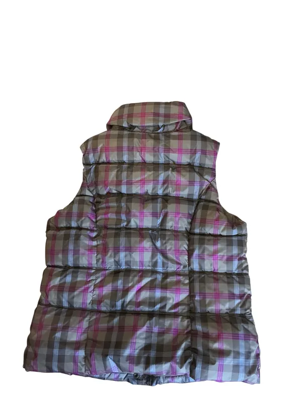 Old Navy Plaid Puffer Vest - Image 4