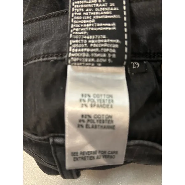 Seven For All Mankind Black Denim Cropped Flare Hi-Waist Jean 29 Preppy Casual - Image 12