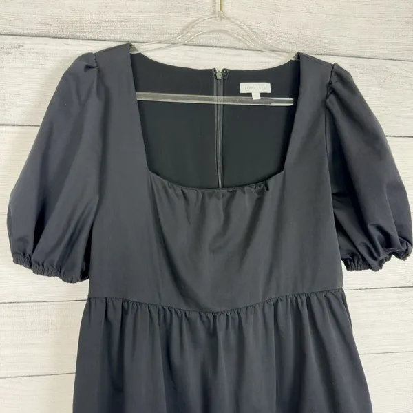 Gianni Bini Black Puff Sleeve Mini Dress Size‎ Large Going Out Party Babydoll - Image 3