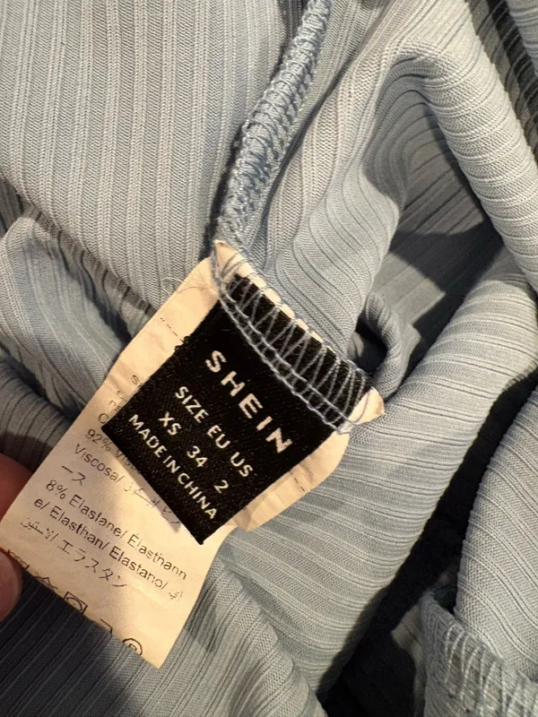 Shein blue button up bodysuit  - Image 3