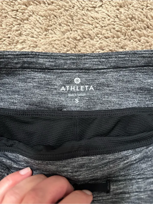 Athleta Excursion Skort Skirt Women's Size Small Pull On Charcoal Gray Pockets - Image 7