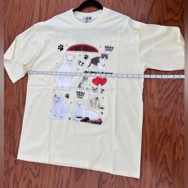 Cat 🐈 🐱 🐈‍⬛ Cotton T shirt Size XL - Image 5