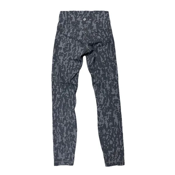 Lululemon Wunder Train High‎ Rise Tight 25" Camo Black Asphalt Grey Legging 4 - Image 2