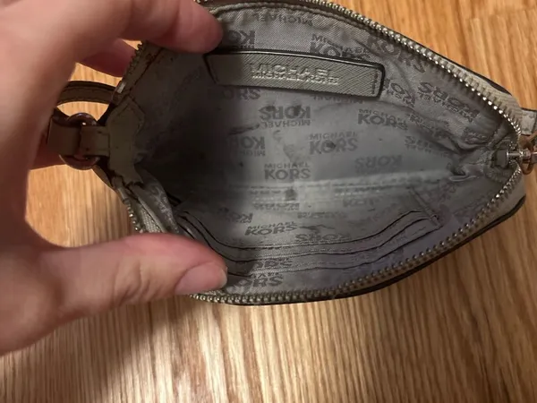 Michael Kors Taupe Wristlet Clutch - Image 4