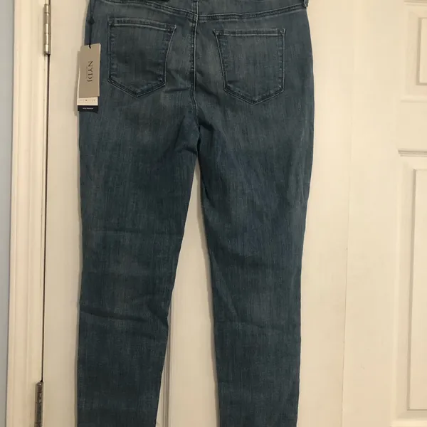 NYDJ‎ new Skinny Legging Women's Jeans ripped knee size 10 lift tuck technology - Image 10