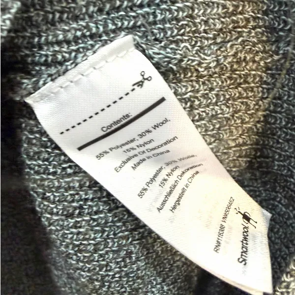 Smartwool Textured Knit V-Neck Sweater Size Medium - Image 3