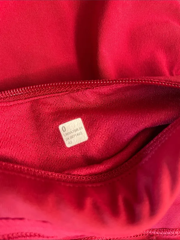 LULULEMON Pace Rival Mid-Rise Skirt in Red Alabama BAMA Logo Size 0 - Image 14
