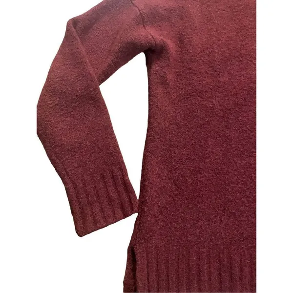 J. Crew‎ wine red womens sweater sz XS merino wool blend - Image 5