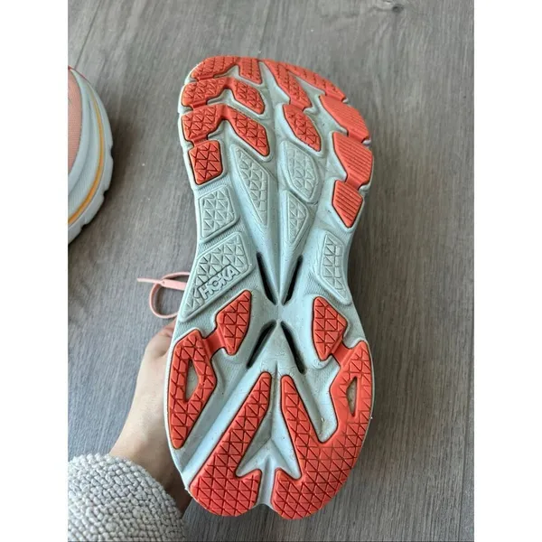 Hoka One One Bondi X Running Shoes Sz 8 Women Orange - Image 3