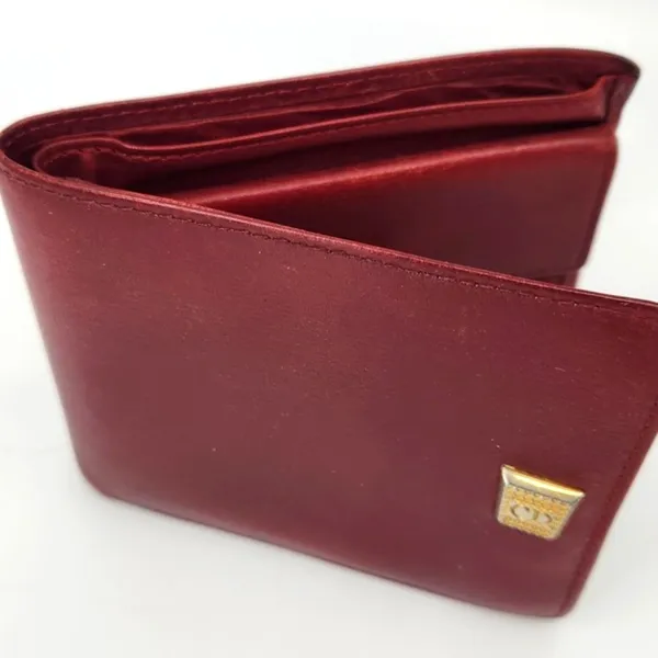 Dior Burgundy Wallet with Gold “CD” Accent. VERY good condition. - Image 9