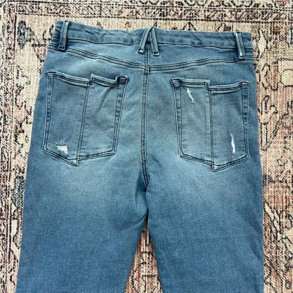 Good American Good Legs Straight Jeans Size 12 Blue 449 - Image 12