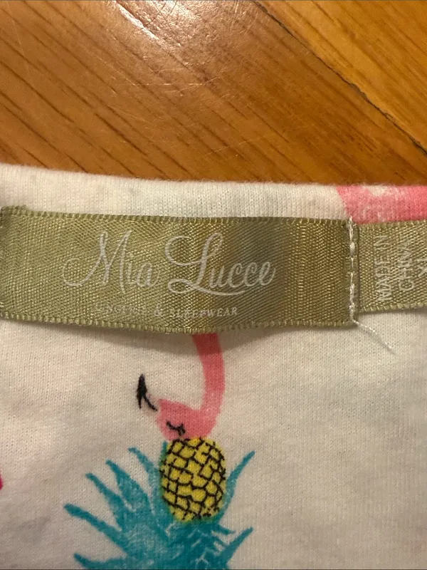 Mia Lucce flamingo pajama short set size Xlarge . - Image 4