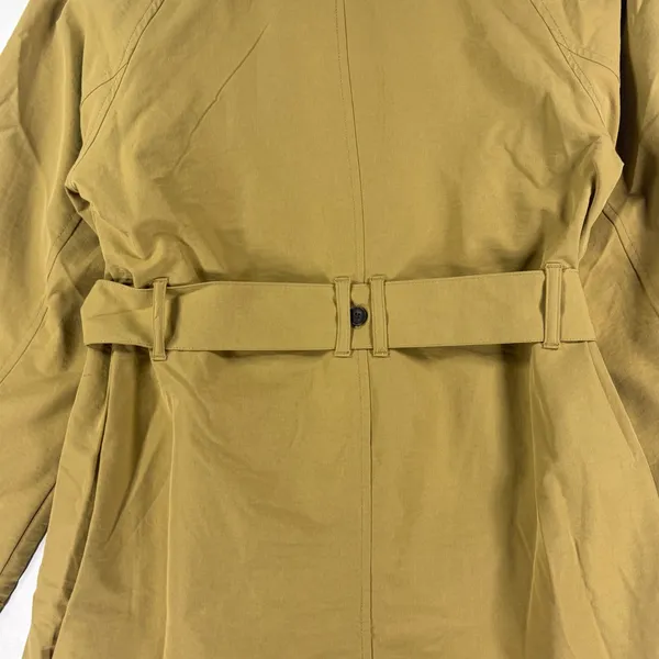 A New Day Womens Double Breasted Trench Coat Tan Khaki Oversized XS New Tags Quiet Luxury - Image 11