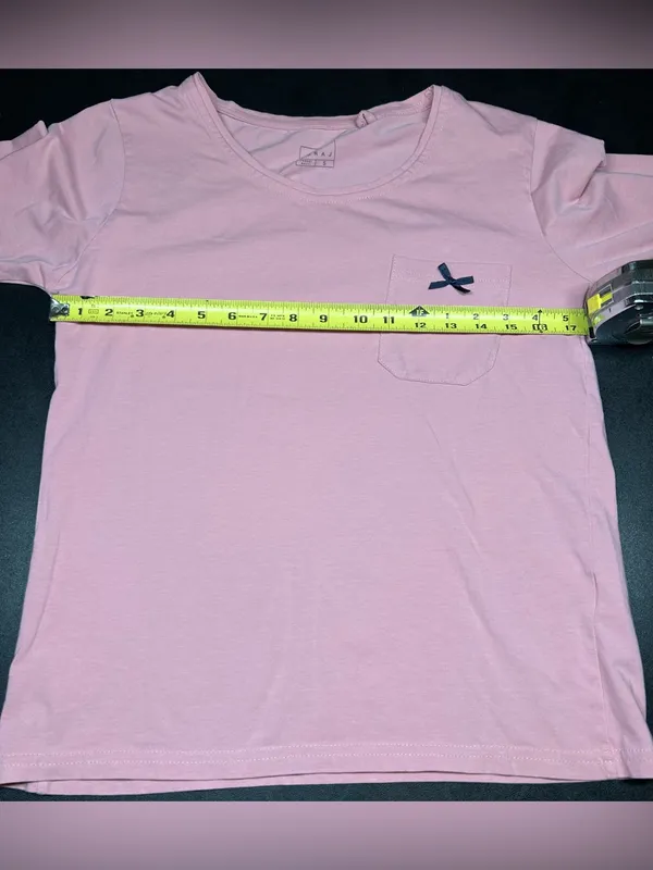 Moraj Size S Pink PJ Set Long Sleeve Tee & Pants - Image 5