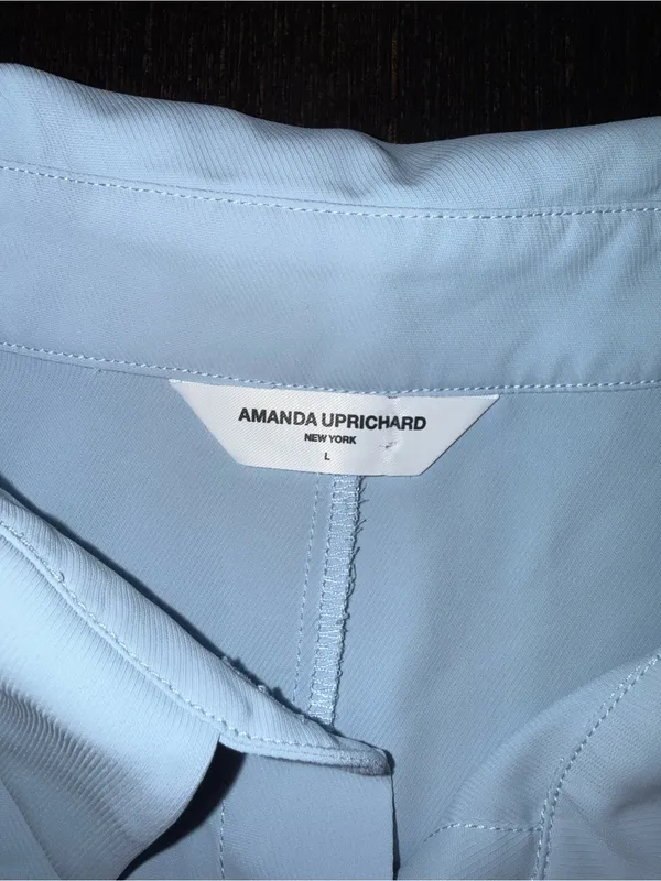 Amanda Uprichard Pale Blue Collared Top - Image 4
