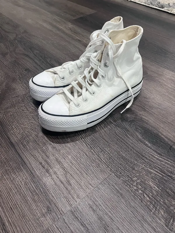 Platform Converse White High-Top Women’s - Image 3