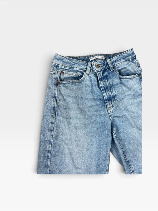 Garage Denim Mom Jeans Light Blue High-Rise Ankle Jeans - Image 2