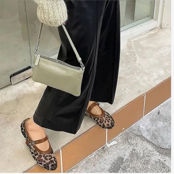 NEW Mesh Ballet Flats Round Toe Buckle Strap Comfy Career Mary Jane Shoes 9.5 - Image 2